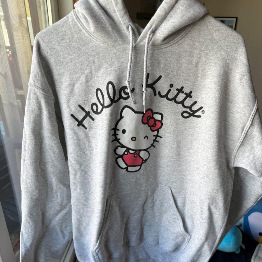 Sanrio Hello Kitty gray hoodie size small